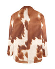 Baha Ranch Cowhide Print blazer