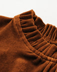 Josephine Puff Sleeve Velvet Top