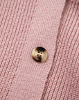 Textured Knit Button Front V-Neck Cardigan