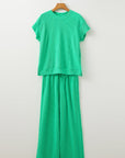 Leilany Corded Knit Short Sleeve Set