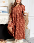 Mallory 4 Sleeve Long PLUS Dress