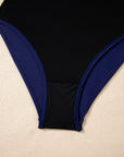Square Neck Ruched One-Piece Swimsuit