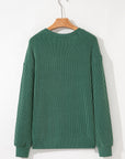 Aliella Letter Graphic Loose Long Sleeve Top
