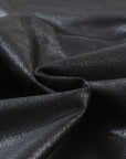 Solid Crossed Dip Waist Leather Leggings