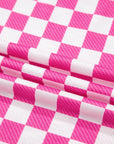 Checker T-Shirt & High Waist Skort Set