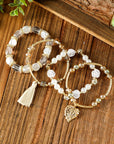 Mariana Beaded Fringed Layered Bracelet