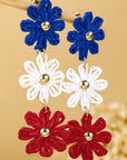 Skyler Flowers Stud Dangle Earrings