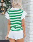 Sawyer Ruffled Short Sleeve Blouse
