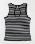 Bethany Striped Knit Sleeveless Tank