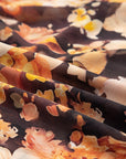 Floral V-Neck Long Puff Sleeve Blouse