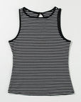 Bethany Striped Knit Sleeveless Tank