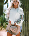 Raelyn Seam Waffle Knit Top