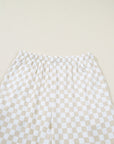 Checker Short Sleeve Tee & Lounge Pant Set