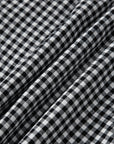 Plus Size Gingham Plaid Ruffle Contrast Trim Shorts
