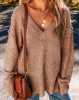 Luciana Eyelet Drop Shoulder Sweater