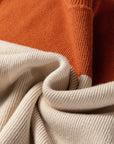 Colorblock Ribbed Knit Long Sleeve Sweater