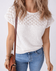 Miracle Back Short Sleeve Sweater