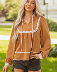 Iridora Long Puff Sleeve Blouse