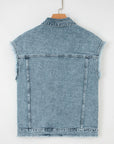 Evelyn Flap Frayed Detail Vest