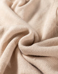 Solid Ribbed Trim Deep V-Neck Sleeveless Tunic Sweater