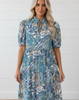 Floral Boho V-Neck Short Sleeve Mini Dress