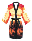 Cowboy Desert Sunset Women's Lounge Kimono Robe
