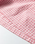 Plus Size Gingham Plaid Ruffle Contrast Trim Shorts