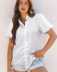 Hallie Short Bubble Sleeve Shirt