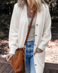 Brooklyn Front Midi Solid Cardigan