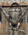 Cowhide Clear Browband/One Ear Tack Set