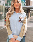 Aleia Chest Cuffed Sleeve Shirt