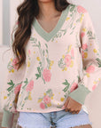 Clarimina Pattern Striped Loose Sweater