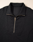 Saige Half Zipper Collared Sweatshirt