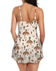 Baha Ranch Rodeo Cowboy Print Skirted Swimsuit