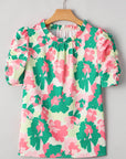 Jolene Ruched Short Sleeve Blouse