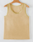 Skyla Metallic Sheen Tank Top