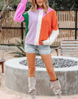 Hailey Textured Knit Drop Shoulder Loose Fit Sweater