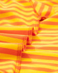 Stripe Contrast Crew Neck Drop Shoulder Tee