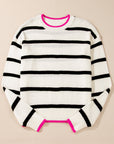 Avery Contrast Drop Shoulder Sweater