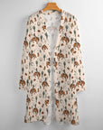 Baha Ranch Rodeo Cowboy Print Lightweight Cardigan