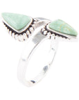 Begondor Green Turquoise and Sterling Silver Adjustable Ring