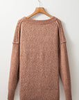 Luciana Eyelet Drop Shoulder Sweater