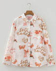Western Rodeo Cowgirl Buttoned Long Sleeve Shirt
