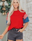 Aspyn Short Puff Sleeve Top