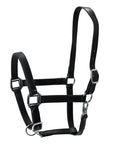Hilason Western Horse Genuine Leather Halter with Adjustable Fit Durable Hardware Black