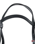 Western Horse Genuine Leather Headstall Tack Plain Black