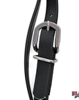 Western Horse Genuine Leather Headstall Tack Plain Black
