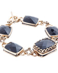 Black Onyx Golden Link Bracelet