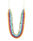Bogota Mult-Stone Long Statement Necklace
