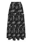 Baha Ranch Ranch Life Western Tiered Prairie Maxi Skirt